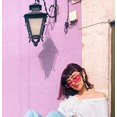 thumbnail image 5 of FEISEDY Creative Rectangle Sunglasses Women Fashion Thick Frame UV400 Protection B2462, 5 of 5