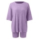 thumbnail image 3 of MKLEKYY conjunto Deportivo Corto de Dos Piezas para Mujer, Moda de Vacaciones, Informal, Color Sólido, para Verano, 2023, 3 of 4