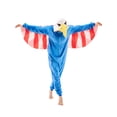 thumbnail image 5 of JUOLOET Unisex Adult Onesie Pajamas Eagle Animal One Piece Snug Fit Sleepwear Homewear（Blue Eagle,XX-Large）, 5 of 6