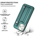 thumbnail image 3 of Allytech Wallet Case for Apple iPhone 14 Pro Max - Premium PU Leather Cards Holder Wristband Stand Bumper Drop Protection Case Cover for Women Men - Green, 3 of 6