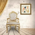 thumbnail image 3 of Vassileva, Silvia 12x12 Gold Ornate Wood Framed with Double Matting Museum Art Print Titled - Painted Pebbles II Boho, 3 of 4