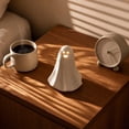 thumbnail image 5 of Halloween Ceramic Ghost Night Light, Cute Ghost Table Lamp Ornament, Warm Glow Desktop Decor, Bedroom Shelf Mantel Accent, Festive Holiday Gift, 5 of 5
