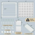 thumbnail image 2 of Topcobe Pegboard Combination Kit Combination Wall Organizer with Magnets and Hooks, Multifunctional Storage Shelves, White, 2 of 8