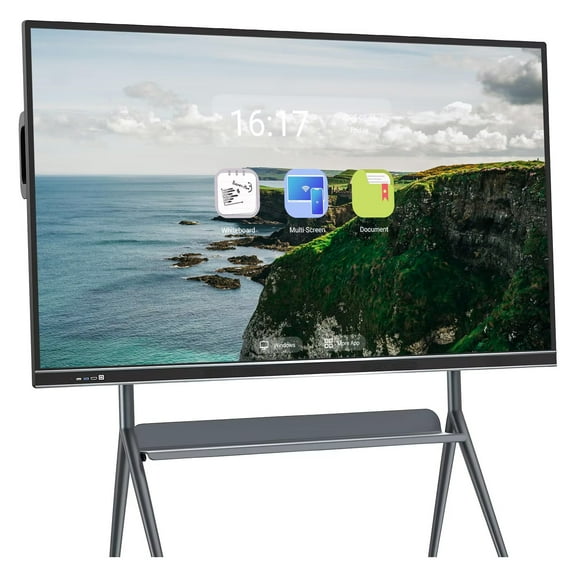JYXOIHUB Smart TVs, Smart TVs Digital Electronic Whiteboard and Screen Mirroring, 75 Inch 4K Uhd Built-In Camera Multi-Touch Player for Advertisin and Business