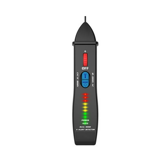 Riwesomey Probador eléctrico inteligente de modo dual Probador de enchufe de voltaje de detección de punto de ruptura sin contacto Medidores de medidas dimensionales Riwesomey TO004539-00