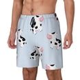 thumbnail image 2 of Uemuo Cute Farm Cow Pattern Mens Swim Trunks Quick Dry Board Shorts with Mesh Lining, Stretch Beach Shorts Quick Dry No-Chafing Board Shorts-XX-Large, 2 of 9