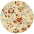 thumbnail image 4 of SAFAVIEH Blossom Emely Floral Flowers Wool Area Rug, Beige/Multi, 4' x 6', 4 of 10
