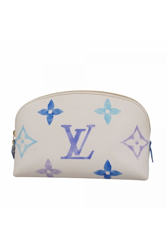 Pre-Owned Louis Vuitton Bag/Pouch LV By the Pool Pochette Tick PM M82492 White/Blue Women's
