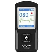 Vive Precision EKG ECG Monitor (App Included) - Portable Heart Rate Pocket Device - Tracking Sensor Detects Irregular Cardiac Rhythm - Wireless Electrocardiogram Test Made Easy - Smartphone