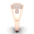 thumbnail image 3 of CARATS FOR YOU Mens Pinky Ring 0.63 Carat White Natural Diamond 14KRose Gold (I-J Color, I2-I3 Clarity), Ring Size-9.5, 3 of 5