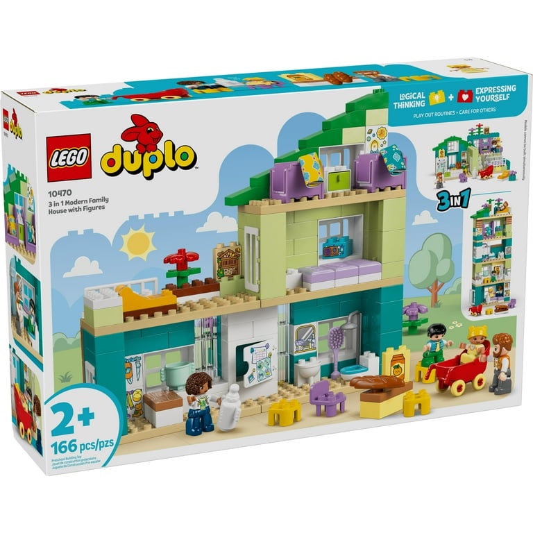 LEGO DUPLO Town 3 in 1 Modern Family House with Figures Building