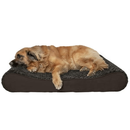 UPC: 0842229116472 | FurHaven Pet Products Ultra Plush Luxe Lounger Orthopedic Pet Bed for Dogs & Cats – Chocolate Jumbo Plus