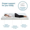 thumbnail image 5 of Cool Gel 6" Full Size Medium Tight Top Gel Memory Foam Mattress, White, 5 of 14