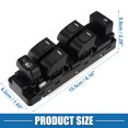 thumbnail image 4 of Interruptor de ventana eléctrica 25779767 Interruptor de control de ventana principal del lado del conductor delantero para Subaru Outback 2005-2009 para Chevy Colorado 04-12 para GMC Canyon 04-12 para Hummer H3 06-10 Unique Bargains Ventana Eléctrica Interruptor, 4 of 6