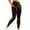 Coffee, variant on Sngxgn Womens Stretchy High Waist Yoga Leggings(Coffee,L)