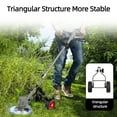 thumbnail image 5 of Paddsun Weed Trimmer Support Wheel, Adjustable Black Stabilizing TrimFit Wheels Weed Trimmers For Landscaping, 5 of 10
