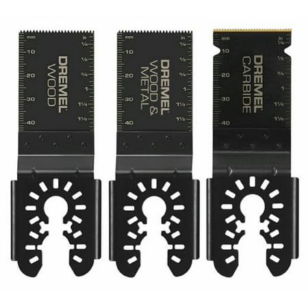 

Dremel 1-5/8 in. W Bi-Metal Oscillating Blade Set General Purpose Cuts 3 pc