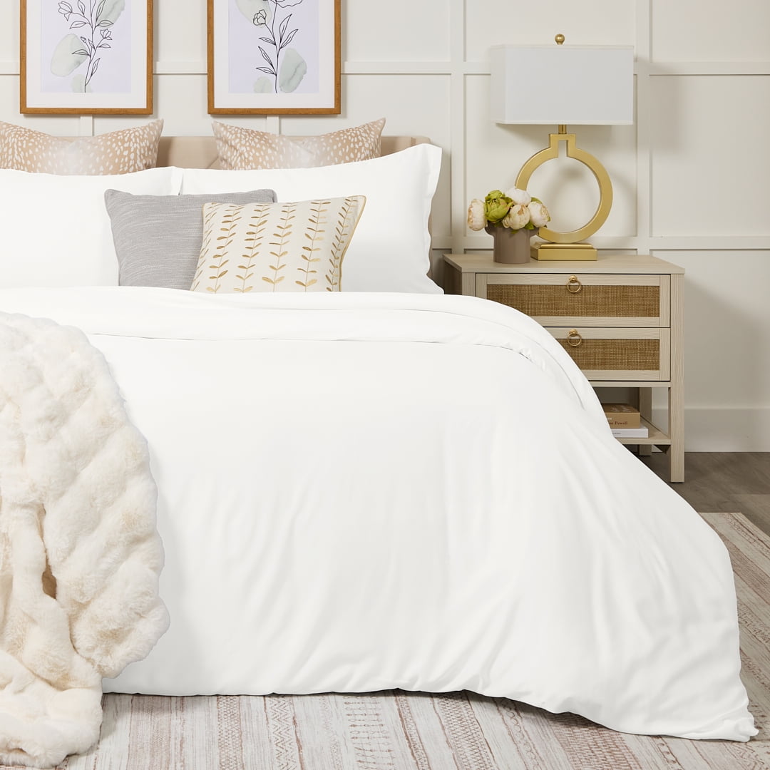 Cosy House Collection 100% Rayon Derived from Bamboo Duvet Cover Set - Cooling, Breathable, Soft & Smooth
