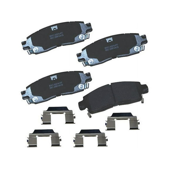 Rear Brake Pad Set - Compatible with 2002 - 2009 Chevy Trailblazer 2003 2004 2005 2006 2007 2008