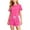 Z19 Hot Pink, variant on Mifsaly 2 Piece Short Sets for Girls Summer Short Sleeve Crewneck Cropped T-Shirts and Athletic Shorts Kids Breathable Casual Sportswear Clothes