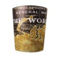 thumbnail image 1 of Graflsoa Vintage PU Leather Large Trash Bin for Barber Shops, Oil Hair Salon Storage, OPP Packaged, Yellow Map Design, Model 1#, 1 of 6