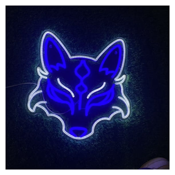 Letrero De Neón De Zorro Para Salas De Juegos, Dormitorios, Lugares De Fiesta, Bares, Decoración Personalizada De Pared Con Regulable, 39cm X 42cm
