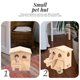 thumbnail image 4 of unbranded Castillo Para Mascotas Pequeñas De Madera Color Amarillo Con Doble Para Chinchillas Y Hámsters, 4 of 5