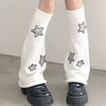 thumbnail image 6 of TINYSOME Leg Warmers Women Girls Japanese Style Lolitas Leg Warmer Star Knit Long Socks, 6 of 17