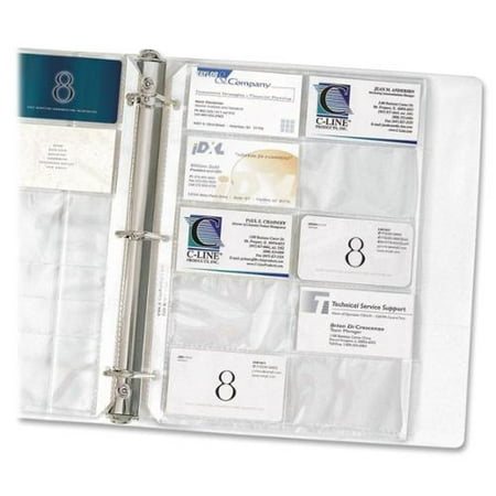 C Line Clear Business Card Binder Pages Pack Of 10 C Line Clear Business Card Binder Pages Pack Of 10