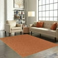 thumbnail image 2 of Home Queen Solid Color Area Rugs Rust - 4' x 6' Oval, 2 of 3