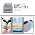 thumbnail image 3 of Milisten Wardrobe Clothes Organizer Grey PP 1Set 17.29x9.82x6.29in, 3 of 8