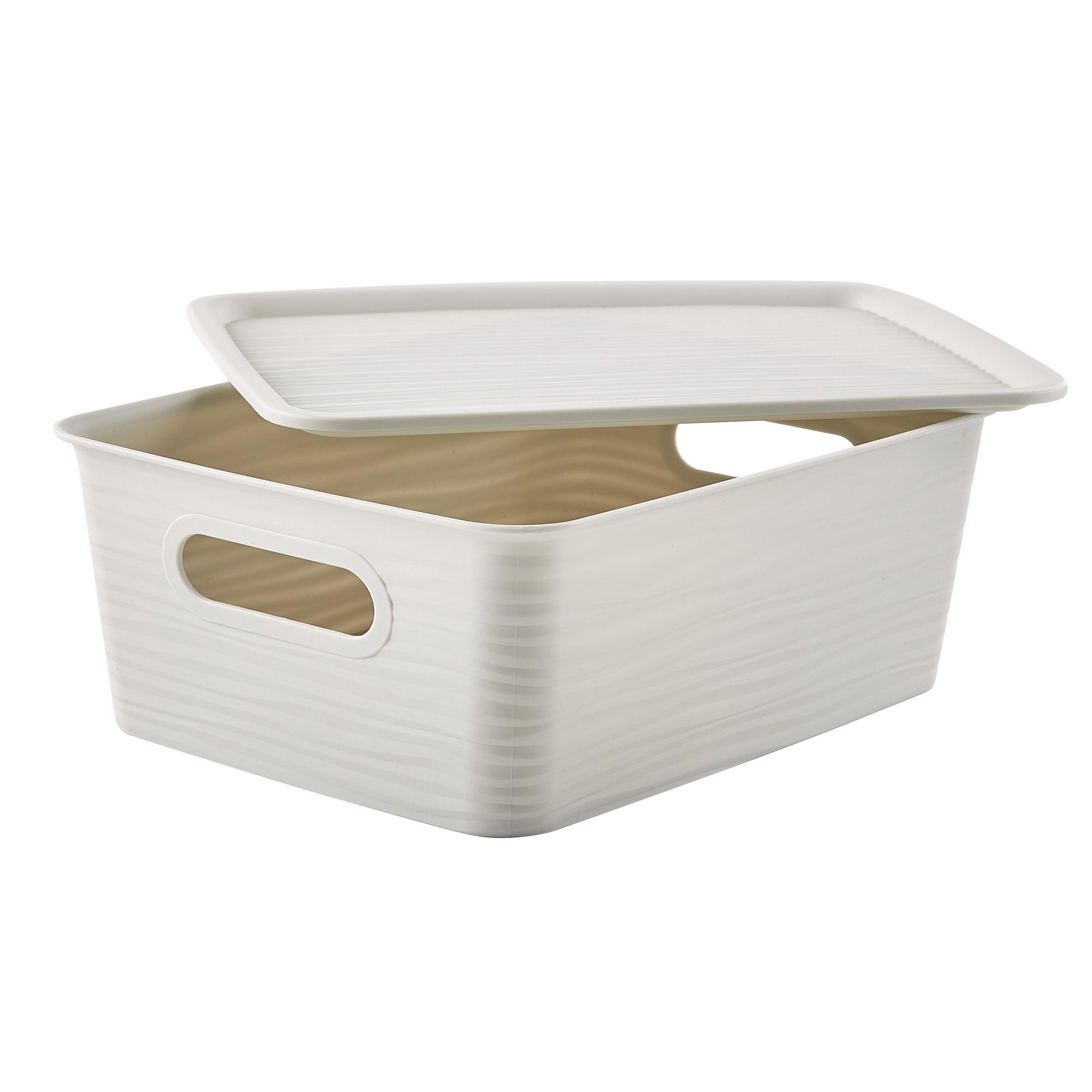 Simplify Medium Wave Pattern Storage Box in Grey