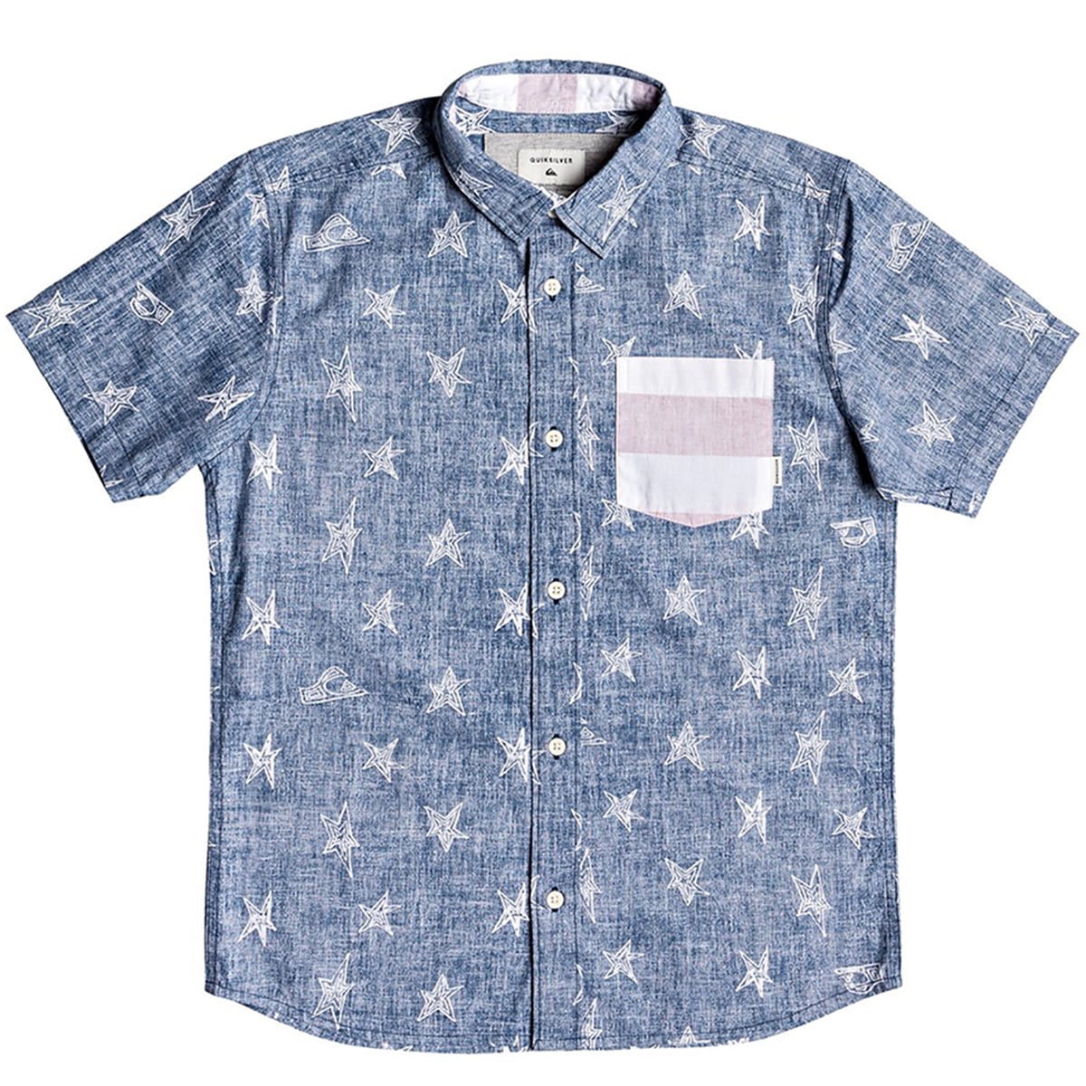 Quiksilver Boys Big 4th of July Short Sleeve Woven Youth