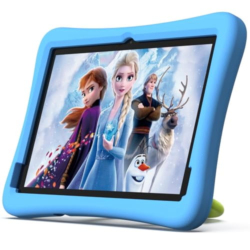 plimpton 2025 Upgraded Kids Tablet, 10 Inch Android 14 Tablet for Kids with Case Included, Octa-Core, Google Kids Space, Parental Control, 4GB+64GB, WiFi, BT5.3, YouTube