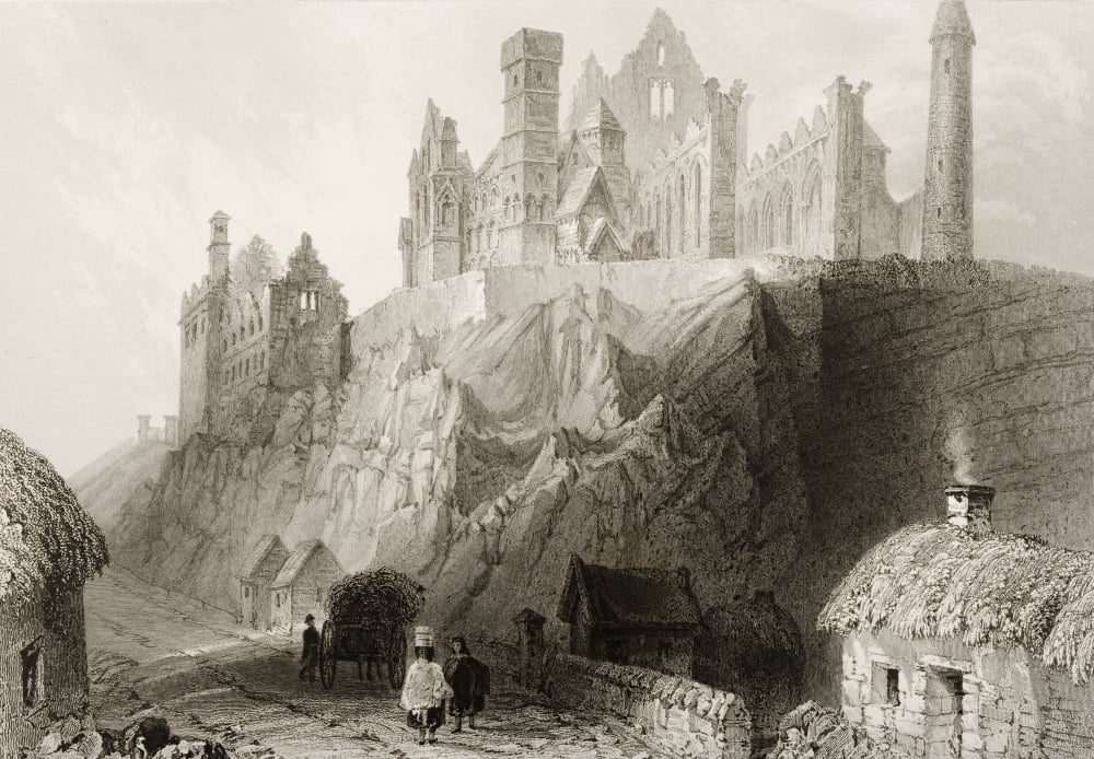 Rock Of Cashel Connemara County Galway Ireland Drawn By WHBartlett Engraved By T Turnbull From The Scenery And Antiquities Of Ireland By NPWillis And JStirling CoyneIllustrated From Drawings By WHBart