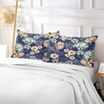 thumbnail image 5 of GZHJMY Little Cute Flower Pillowcase, Super Soft Pillow Shams Covers, Plush Cozy Pillow Cases with Zipper, 21" X 54"（130）, 5 of 6