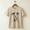 thumbnail image 3 of VNJQPG Cute Dog Sketch womens t shirts Casual Short Sleeve Tee-Y1-Beige,S, 3 of 3