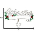 thumbnail image 6 of Personalized Godmother Ornament 2024 - Godparents Ornament, Gifts for Godmother Christmas, Godmother Christmas Gift, Baptism Gifts for Godparents, Best Godmother Gifts - Cross - Free Customization, 6 of 10