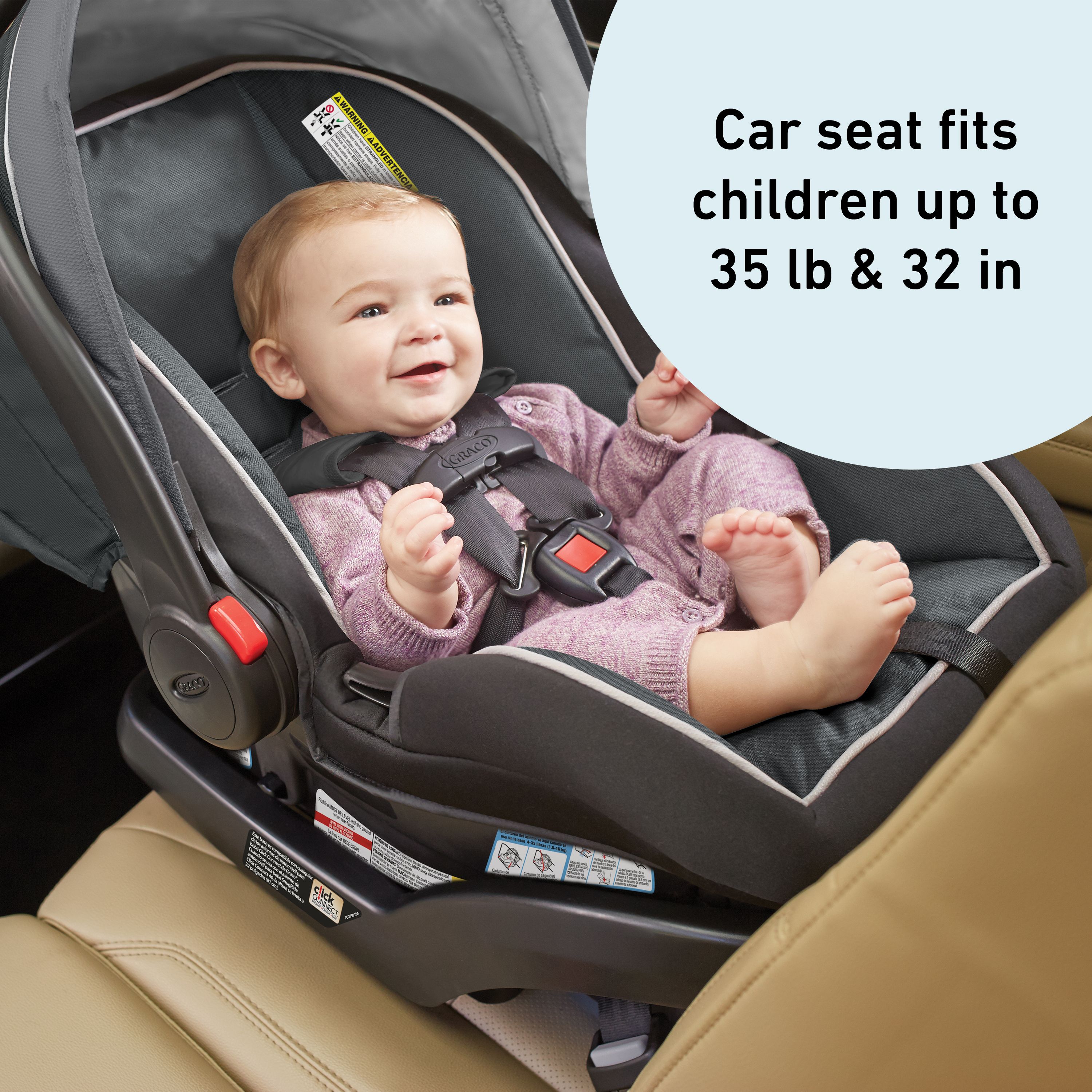 Graco SnugRide SnugLock 35 Infant Car Seat, Tenley Gray - image 4 of 8