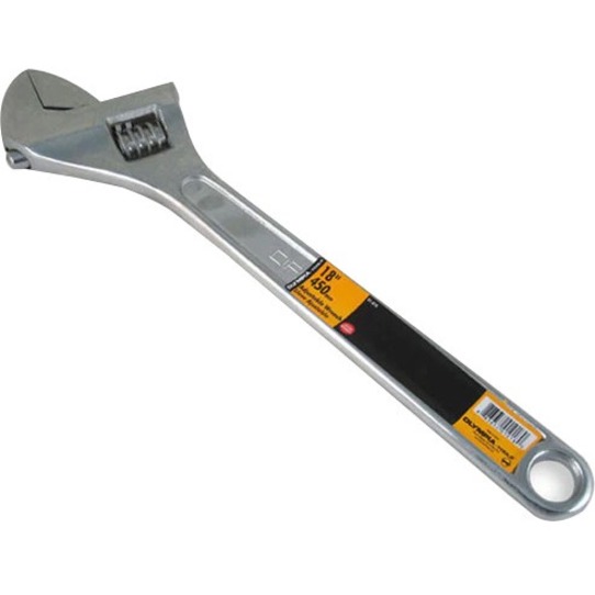 Olympia Tools 01-018 Durable Tempered Steel 18 Inch Wrench with Adjustable Jaws