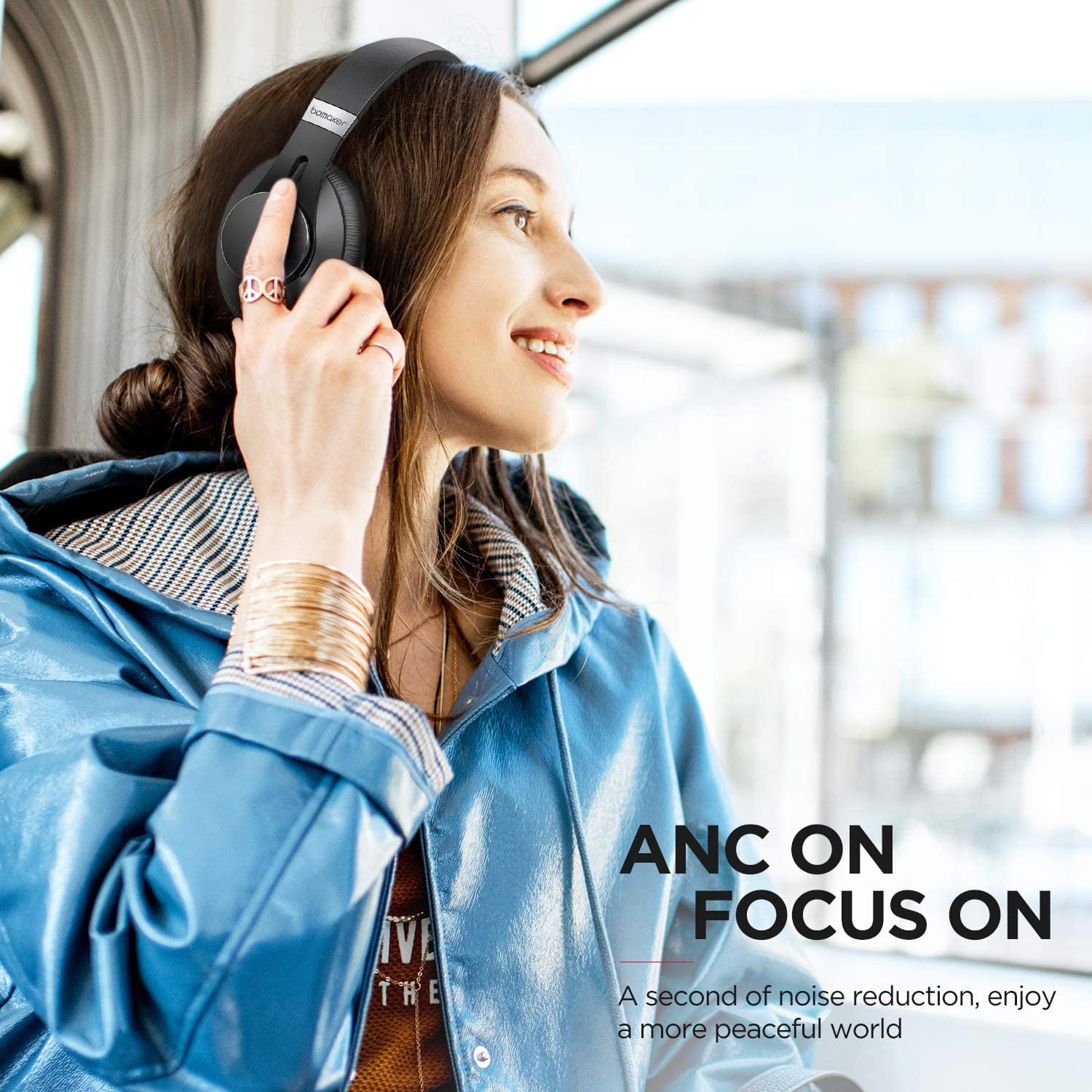 Wireless Active Noise Cancelling Headphones, Bomaker Wired \u0026 Wireless  Bluetooth 5.0 Over Ear Headphone, Built-in | Walmart Canada