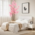 thumbnail image 6 of Artificial Cherry Blossom Tree, 4.9ft/5.9ft Tall Decorative Faux Cherry Blossom Silk Tree in Pot, Home Indoor Corner Decor for Wedding Party Decor (Without base), 6 of 7