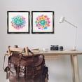 thumbnail image 3 of Stupell Industries Bright Boho Mandalas Abstract Painting Black Floater Framed Canvas Art Print Wall Art, 18 x 18, Set of 2, 3 of 10