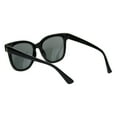 thumbnail image 4 of Retro Horn Rim Hipster Plastic Fashion Sunglasses All Black, 4 of 4