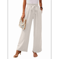 thumbnail image 3 of Women'S Wide Leg Lounge Pants White S, 3 of 7