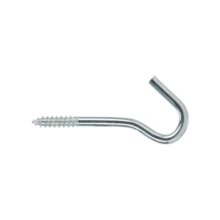 Hardware Essentials 3/8 x 4-7/8 in. Stainless Steel Heavy Duty Screw Hook  (10-Pack) 851880.0 - The Home Depot