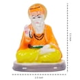 thumbnail image 3 of IBA Indianbeautifulart Hindu God Resin Guru Nanak Dev Ji Idol Modern Artwork Showpiece For Worship Purpose Sikh God Car Dashboard Figurine-WH, 3 of 8