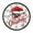 Christmas Fonts, variant on Voice Activated Clock with Glow Light 12 Inch Large Silent Wall Clock Battery Operated for Home Decor Palm Trees and Ocean