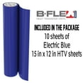 thumbnail image 2 of B-flex Gimme5 HTV 15in x 12in 10 sheets pack Electric Blue, 2 of 5