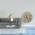thumbnail image 2 of Estatua de bola de cristal, decoración de pared de metal, escultura colgante, disco decorativo de hierro, ideal para sala de estar o dormitorio., 2 of 8